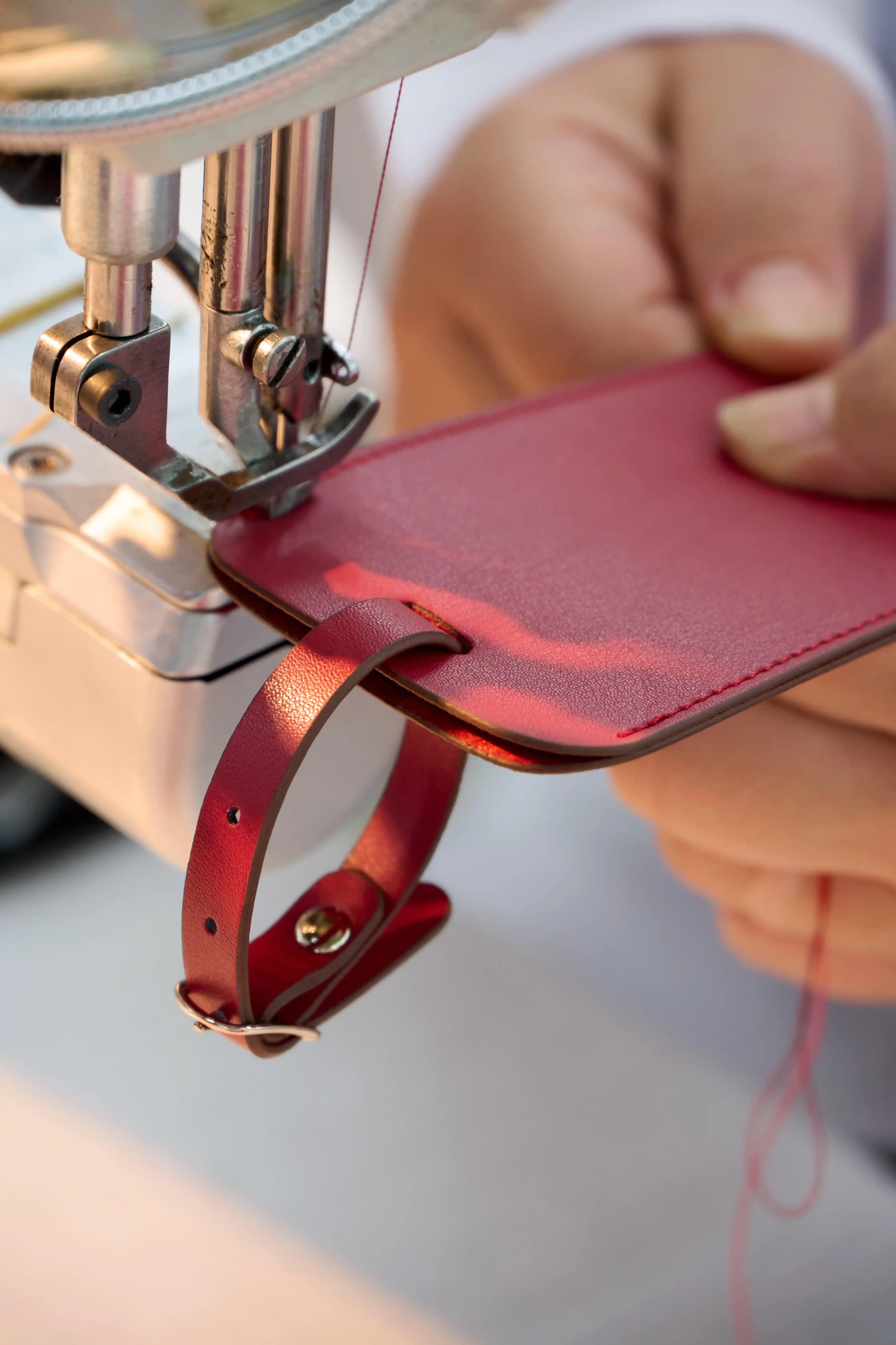 Suitcase Tag | Cherry Red
