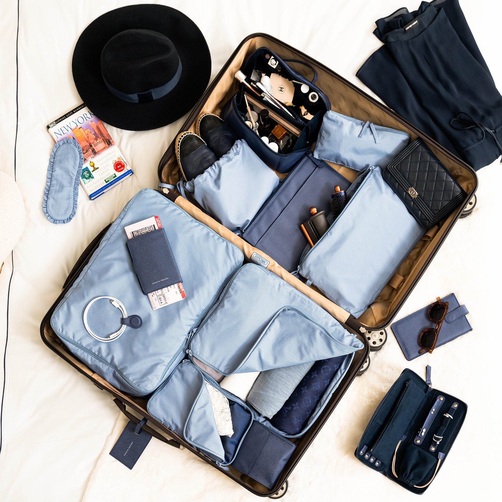 Valiz İçi Düzenleyici Set | Turkuaz - Pack'n Travel