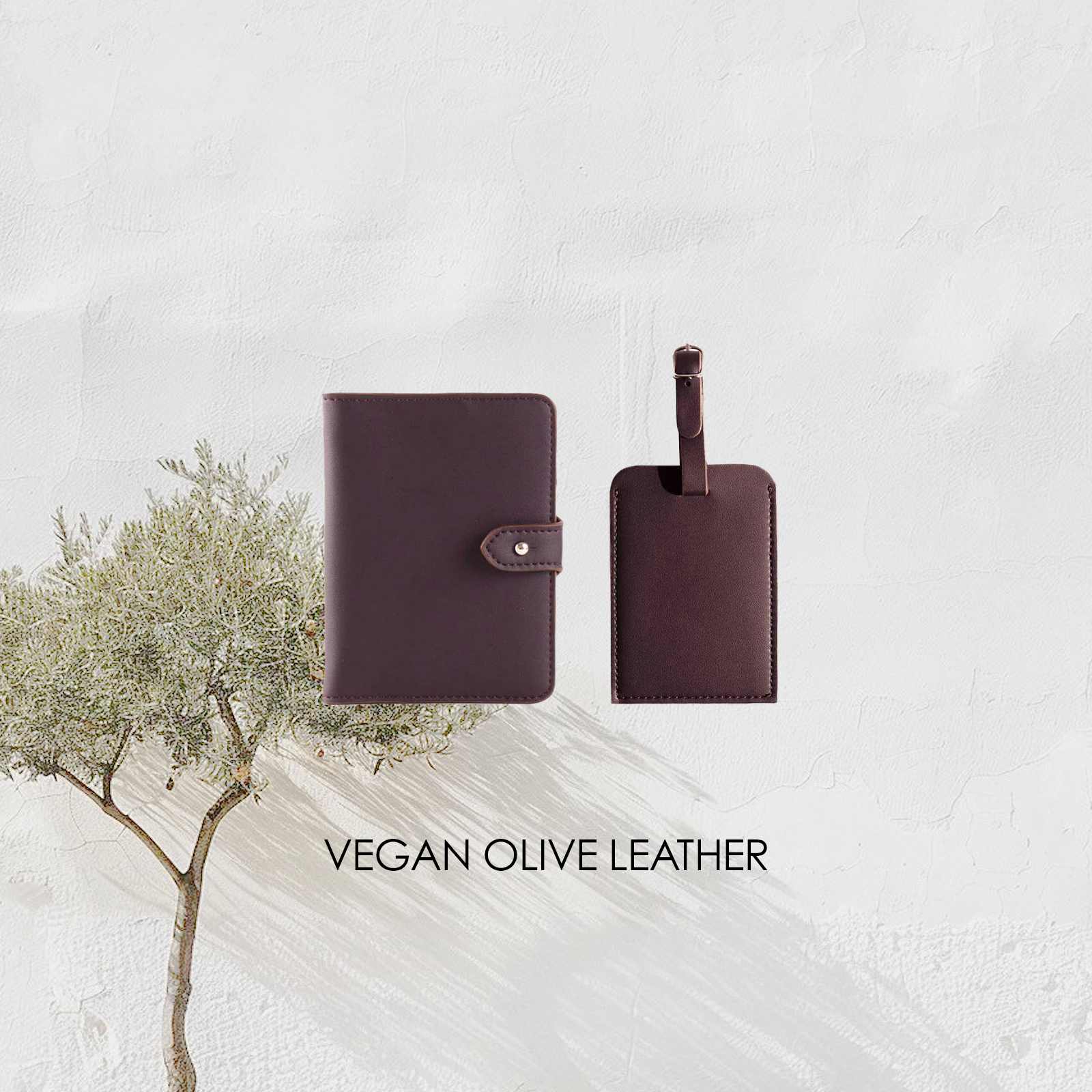 Passport Holder & Luggage Tag | Purple