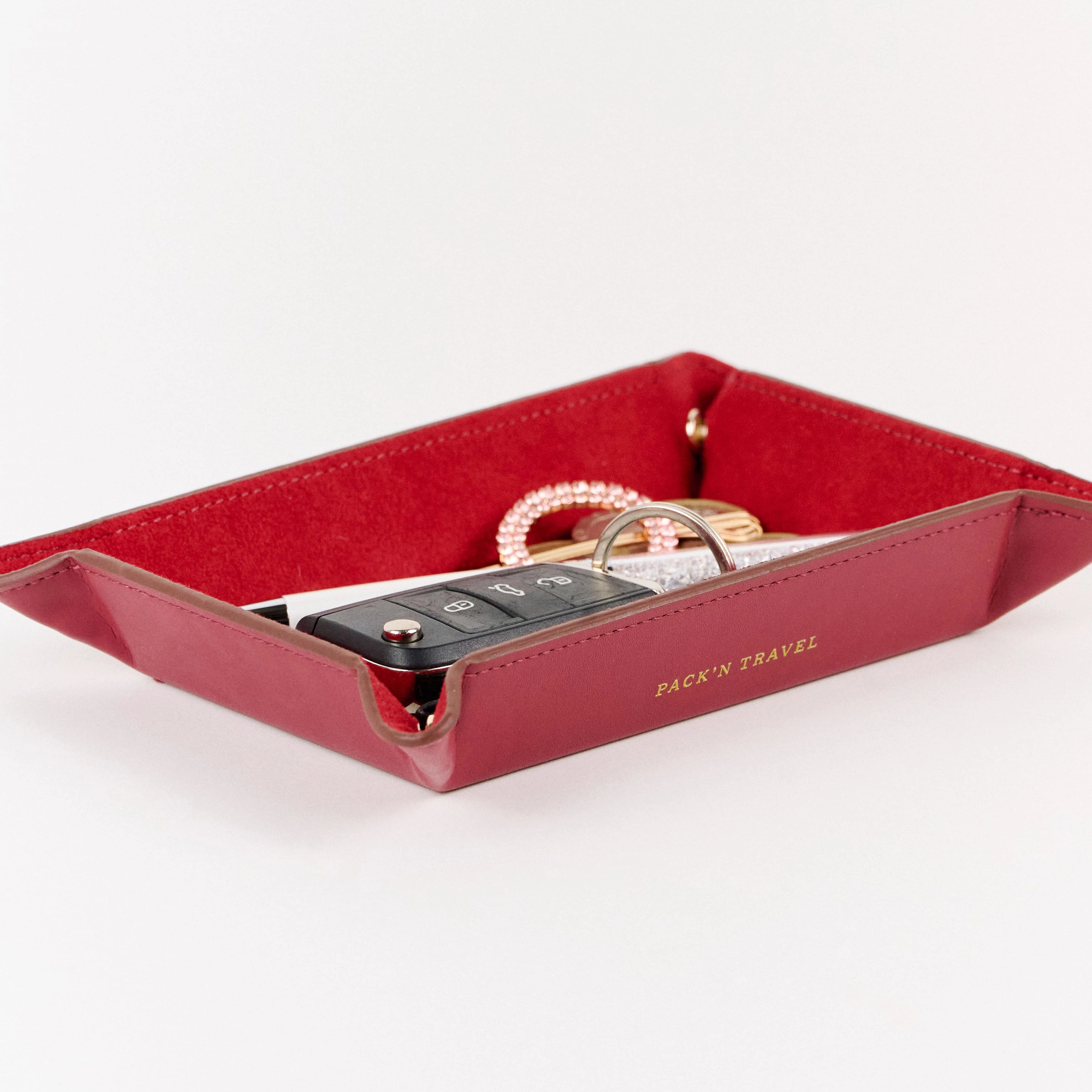 Table Top Organizer Tray | Cherry Red