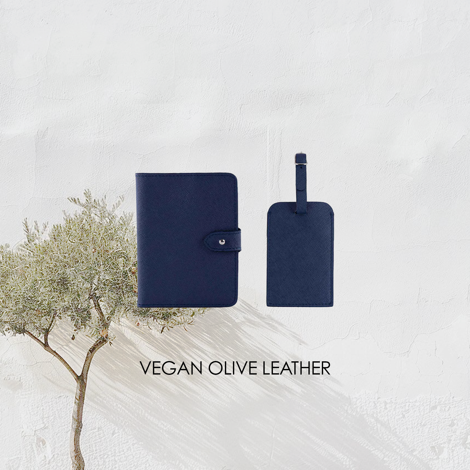 Passport Holder & Luggage Tag | Navy Blue